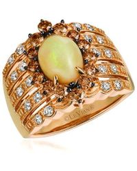 Le Vian - Le Vian Chocolatier 14k Strawberry Gold 2.25 Ct. Tw. Diamond & Opal Ring - Lyst