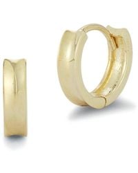 Ember Fine Jewelry - 14k Concave Huggie Earrings - Lyst