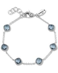 Samuel B. Silver Blue Topaz Briolette Bracelet - Metallic
