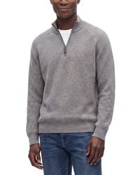 Forte - Cashmere 100% Cashmere Mock Neck 1/4-Zip 100% Cashmere Sweater - Lyst