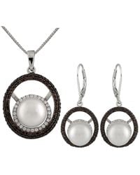 Splendid - 10Mm Pearl Cz Set - Lyst