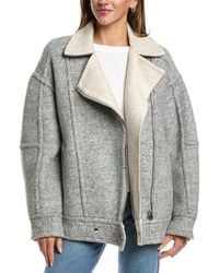IRO - Iggy Wool, Silk & Linen-Blend Coat - Lyst