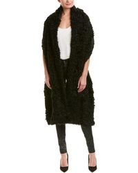 Valentino Crop Shearling Bolero - Black