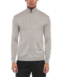 N.Peal Cashmere - Regent 1/2-Zip Cashmere & Silk-Blend Mock Neck Sweater - Lyst