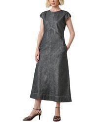 Lilla P - Metallic Seamed Maxi Dress - Lyst