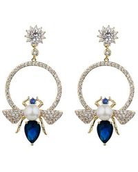 Eye Candy LA - Luxe Collection Cz Queen Bee Statement Earrings - Lyst
