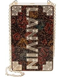 Lanvin Plexi Logo Box Clutch - Metallic