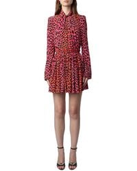 Zadig & Voltaire - Ryde Leo Silk Dress - Lyst