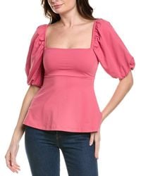 Susana Monaco - Puff Sleeve Top - Lyst