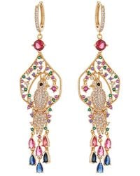 Eye Candy LA - Luxe Collection 18K Plated Cz Drop Earrings - Lyst