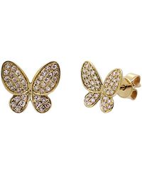 Sabrina Designs - 14k 0.18 Ct. Tw. Diamond Butterfly Studs - Lyst