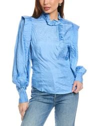 Isabel Marant - Isabel Marant E'Toile Prian Silk-Blend Blouse - Lyst