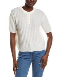 NAADAM - Coastal 100% Cashmere Reversible Henley Sweater - Lyst