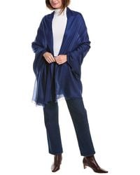 Sofiacashmere - Fringed Cashmere Wrap Shawl - Lyst
