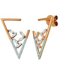 Le Vian - Le Vian 14k Rose Gold 0.45 Ct. Tw. Diamond Earrings - Lyst