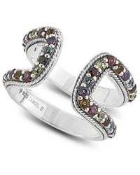 Samuel B. - Silver 0.83 Ct. Tw. Sleeping Beauty Double Band Ring - Lyst