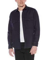 Eton - Heavy Knit Dobby Overshirt - Lyst
