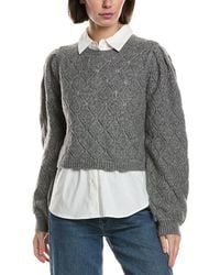 Ted Baker - Pointelle Sweater - Lyst