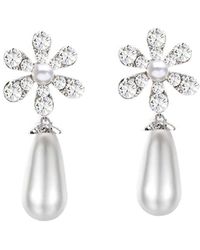 Liv Oliver - 18k Plated 3-4mm, 12-14mm Pearl Earrings - Lyst
