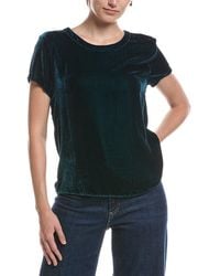 Bella Dahl - Silk-Blend Crew T-Shirt - Lyst