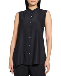 Theory - Sleeveless Tunic Linen-Blend Dress - Lyst