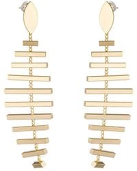 Eye Candy LA - Cz Clara Golden Drop Earrings - Lyst