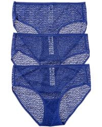 On Gossamer - Dkny 3pk Modern Lace Hipster - Lyst
