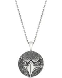 YIELD OF MEN - Yield Of Silver Eagle Pendant Necklace - Lyst