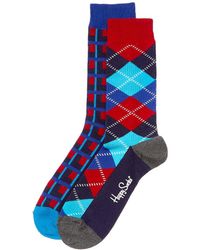 Happy Socks - 2-pack Argyle Sock - Lyst