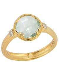 Reiss - 14K 2.80 Ct. Tw. Diamond & Amethyst Cocktail Ring - Lyst