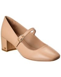 Stuart Weitzman - Louise 50 Block Leather Mary Jane Pump - Lyst
