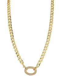 Glaze Jewelry - 18K Plated Cz Bold Necklace - Lyst
