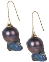 Saachi - Pearl Baroque Drop Earrings - Lyst