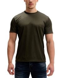 Ron Tomson - Double Knitted Crew Neck T-Shirt - Lyst
