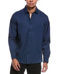 Report Collection - 4-Way Box Print Woven Sport Shirt - Lyst