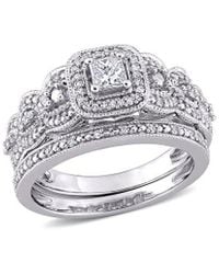 Rina Limor - 14k 0.47 Ct. Tw. Diamond Braided Ring Set - Lyst