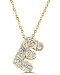 Sabrina Designs - 14K 0.45 Ct. Tw. Diamond Initial Necklace - Lyst
