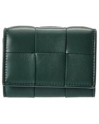 Bottega Veneta - Envelope Small Intreccio Leather Card Case - Lyst