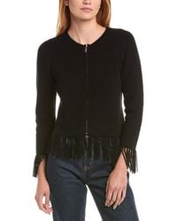 Sofiacashmere - Cropped Crewneck Milano Wool & Cashmere-blend Jacket - Lyst