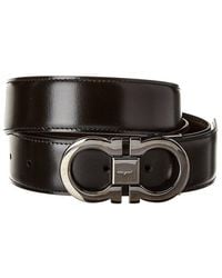 Ferragamo - Double Gancio Reversible & Adjustable Leather Belt - Lyst