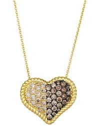 Le Vian - Le Vian Euphoria Chocolate 14K 0.13 Ct. Tw. Diamond Pendant Necklace - Lyst