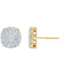 Monary 14k 0.98 Ct. Tw. Diamond Earrings - Metallic