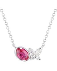 Gregg Ruth - 14K 0.63 Ct. Tw. Diamond & Ruby Pendant - Lyst