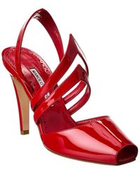 Manolo Blahnik - Develi 105 Patent Slingback Sandal - Lyst