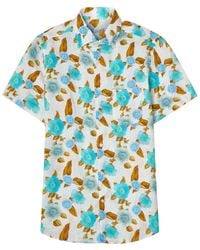 Robert Talbott - Morgan Floral Print Linen Shirt - Lyst