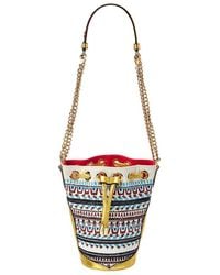 Christian Louboutin - Canvas & Leather Bucket Bag - Lyst