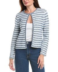 St. John - Novelty Knit Wool-Blend Jacket - Lyst