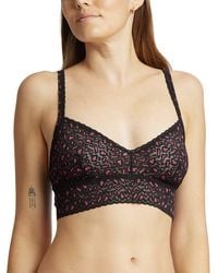 Hanky Panky - Crossdyed Leopard Retro Bralette - Lyst