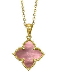 Adornia - 14k Plated Flower Necklace - Lyst