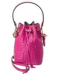 Fendi - Mon Tresor Mini Leather Bucket Bag - Lyst